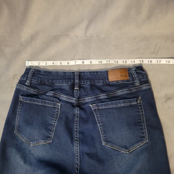 Bohme Bermuda Denim Shorts Blue Button Fly 5-Pocket Design Womens Size 31 - Picture 4 of 8